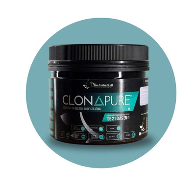 Creatina Clonapure Pharmacom 1,8g Efeito Imediato Sem Sabor 30 Doses | Frete grátis