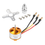 Motor 2212 2200kv Con Conectores Oro Soldados .