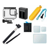 Kit P Gopro Hero 12 11 10 Black Carregador Bateria Estanque 