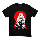 Playera Anime Manga Demon Slayer Kyojuro Rengoku Rojo