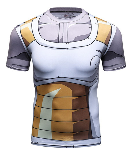 Q Playera Dragon Ball Vegeta Rf Armor 2.0 Ejercicio Gym