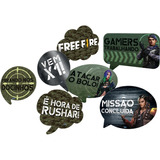 Free Fire Kit Placas  Festa Aniversario