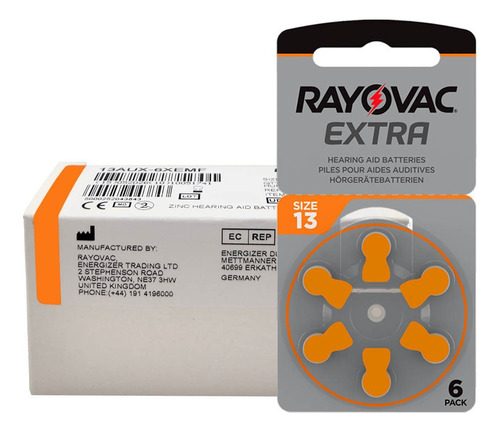 60 X Pilas Audifono Rayovac 13 Pr48 Extra Advance San Martin