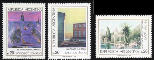 1984 Arte- Pinturas Argentinas- Argentina (sellos) Mint