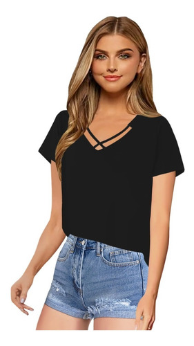 Blusa De Moda Manga Corta Modelo Elia Marca Epifania