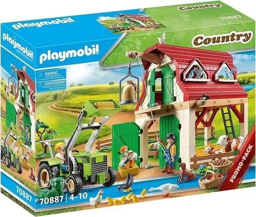 Playmobil Granja De Cría Con Animales Y Accesorios 70887