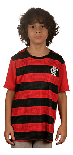 Camisa Flamengo Shout Juvenil Oficial Licenciada Vermelho 