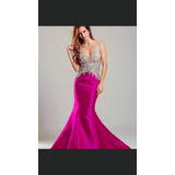 Vestido De Festa Jovani Fucsia Original