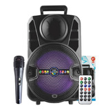 Caixa De Som Potente Amplificada Mp3 Usb Fm 1000w Pmpo +mic