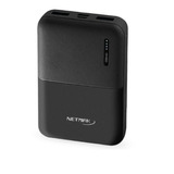 Netmak Bateria Portatil Power Bank 5000mah Led Negro Nm Ppct