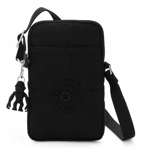 Kipling Mini Bolso Cruzado  Negro Para Telefono, Original