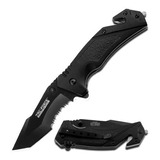 Navaja Táctica Y De Rescate Tac Force Black Hawk Tanto