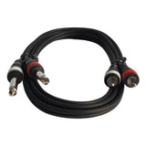 Cable Profesional Rca A 2 Plug Mono Pro Audio 1,8 Mts Cuota