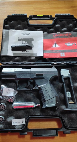 Pistola Walther Cp 99 Co2 +maletin+2 Cargad+gas+balines