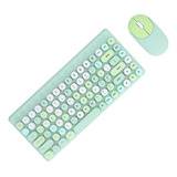 Juego De Teclado Y Ratón Usb Inalámbrico Cute Mix Color, 86