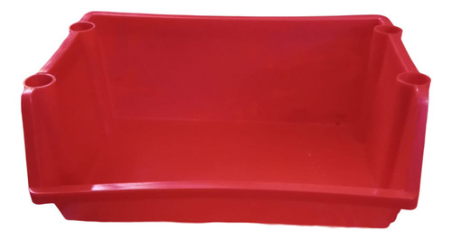 Contenedor Plasticas Apilable Reforzadas Gavetero Colombraro Color Rojo