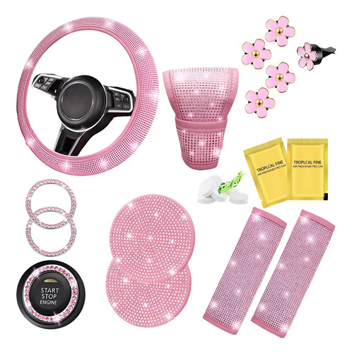Funda Protector Cubre Volantes Universal Diamante Mujer Set