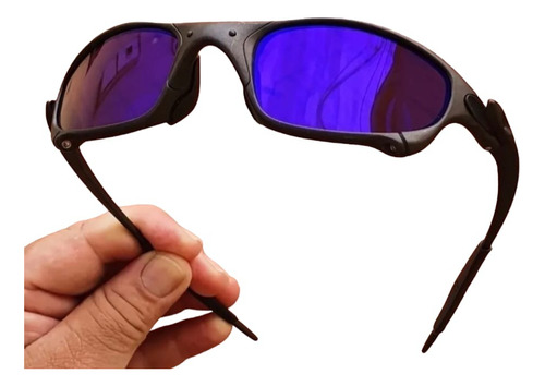 Óculos De Sol Juliet X Metal Lente Azul Escuro - Kit Preto 