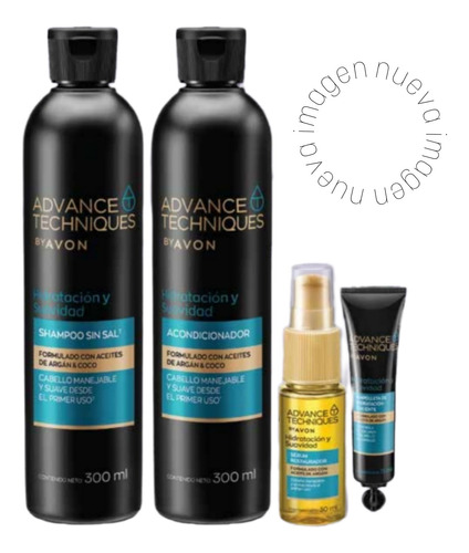 Avon Advance Techniques Set Nutrición Completa Aceite Argán