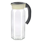 Jarra De Agua Jugos Bebidas Con Tapa, Vidrio 1.5 L Titiz Color Gris