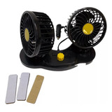 Ventilador Doble 12v Auto Camioneta 13cm 2 Velocidades