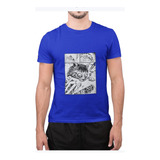 Polera Unisex  Junji Ito Manga Gato Mordisco Estampado