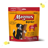 Magnus Bifinhos Cães Sabor Carne Pacote 500g