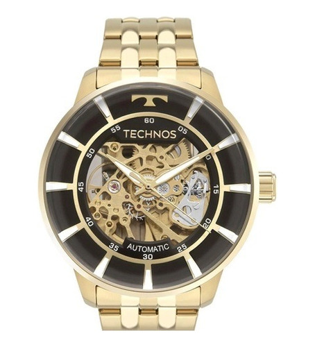 Relógio Technos Masculino Automático Dourado  G3265aa/1p=7a