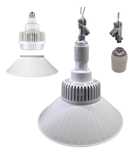 Lampara Foco Led 100w Alta Potencia Galponera E40 Tipo Ufo