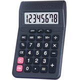 Calculadora De Mesa 8 Digitos Preta C/1pilha Aa