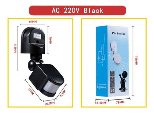 Detector De Movimiento Con Sensor De Movimiento Pir Infrarro