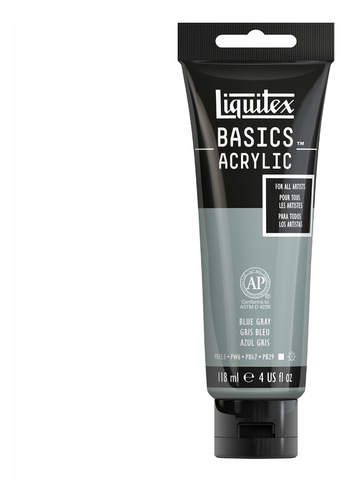 Acrílico Liquitex Basics Tubo 118ml Color 142 Azul Gris