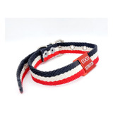 Chapitas Perros Pasador Rojo +collar Tricolor 2cm Ancho