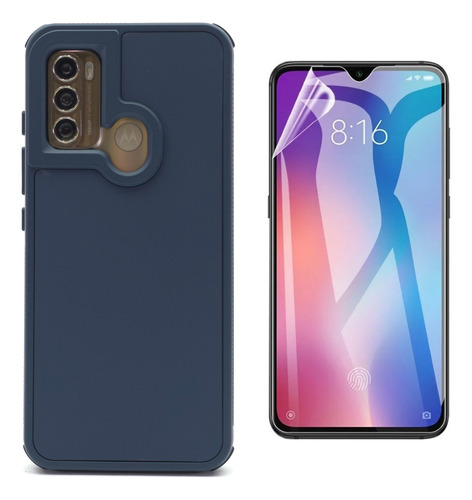 Funda + Mica Para Moto G60 Case Protector Carcasa Antigolpes