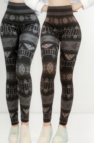 Set De 2 Legging Mujer Mallones Leggins Mallas Colombianas | Meses sin interés