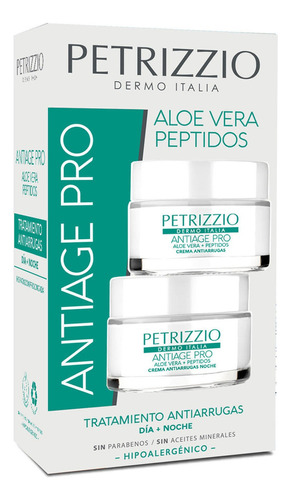 Set De Cremas Antiarrugas Antiage Pro Aloe Vera Peptidos | Petrizzio