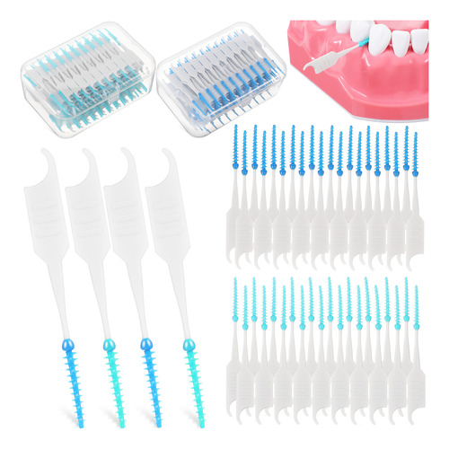 Cepillo Interdental Desechable Dental Floss Picks, 400 Unida