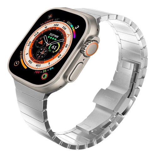 Correa De Acero Inoxidable Ajustable For Apple Watch Corre