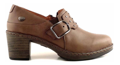 Zapato Cuero Mujer Cavatini Base De Goma Confort - Mccz03489