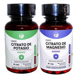 Pack Citrato De Potasio 60 Caps + Citrato D Magnesio 60 Cap