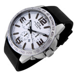 Reloj Montreal Hombre Ml533 Calendario Malla De Caucho