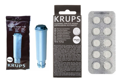 Filtro Claris F088 Y Pastillas Xs3000 Krups Originales