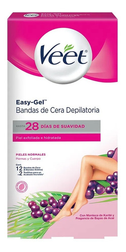 Veet Bandas Depilatorias De Cera Fría Corporal Piel Normal