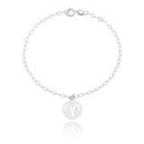 Pulseira Signo De Aries Em Prata 925