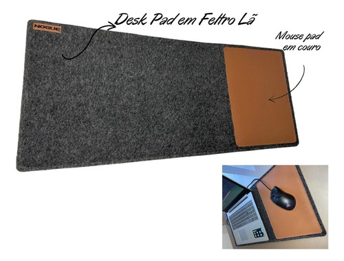 Desk Pad 60x30 + Porta Trecos Estilo No Seu Ambiente +brinde