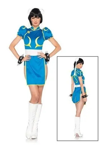 Disfraz De Chun Li Street Fighter Para Damas Envio Gratis 1