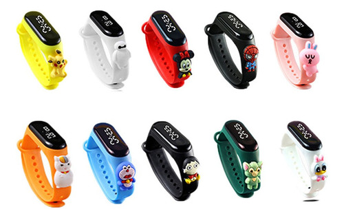 .. Reloj Infantil Led Pulsera Dibujos Animados Regalo 10 ..