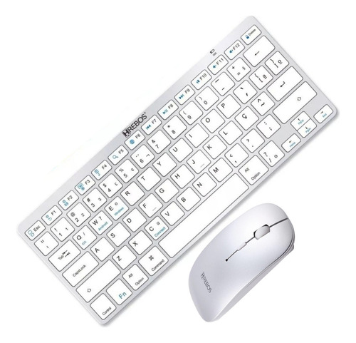 Kit Teclado E Mouse Sem Fio Wireless P/ Notebook Tablete