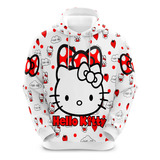 Blusa De Moletom Boneca Fofa Hello Kitty Adulto E Infantil 