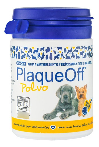 Polvo Cuidado Dental Perros 40 Grs. - Plaque Off 